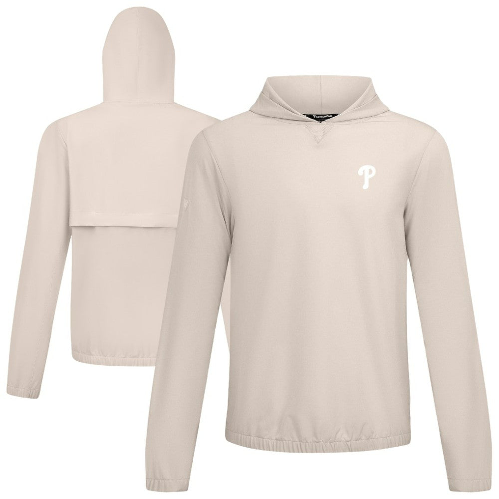 Philadelphia Phillies Levelwear Action Insignia 2.0 Pullover Hoodie - Khaki
