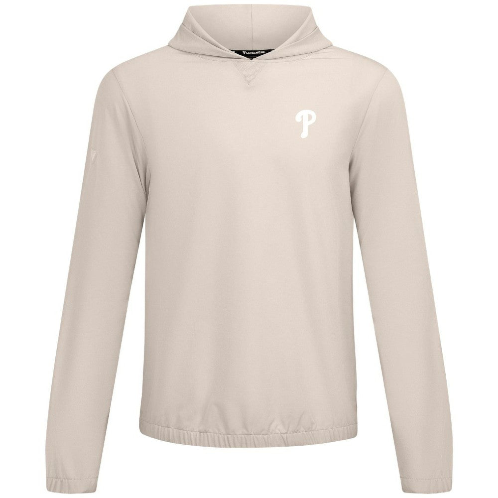 Philadelphia Phillies Levelwear Action Insignia 2.0 Pullover Hoodie - Khaki