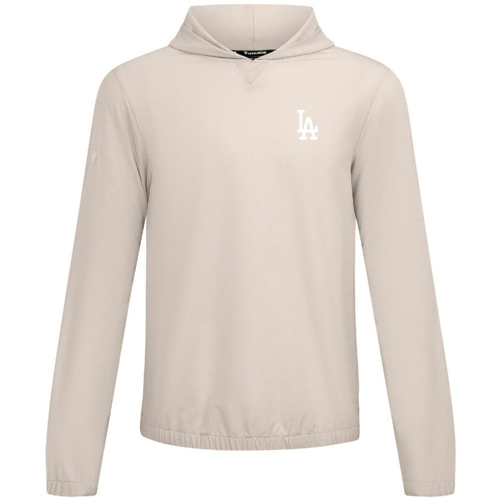 Los Angeles Dodgers Levelwear Action Insignia 2.0 Pullover Hoodie - Khaki