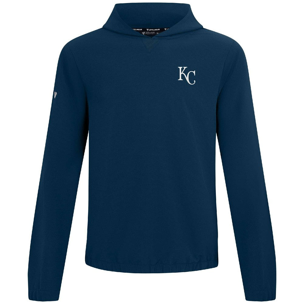 Kansas City Royals Levelwear Action Insignia 2.0 Pullover Hoodie - Navy
