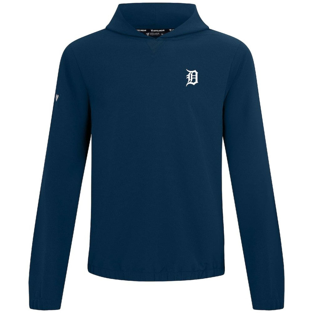 Detroit Tigers Levelwear Action Insignia 2.0 Pullover Hoodie - Navy