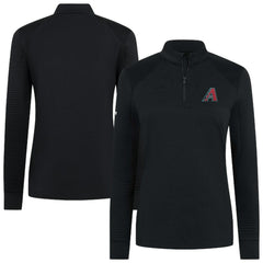 Arizona Diamondbacks Levelwear Women's Power Insignia 2.0 Quarter-Zip Pullover Top - Black