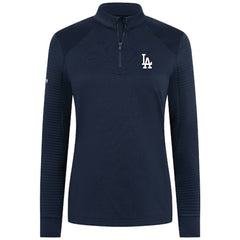 Los Angeles Dodgers Levelwear Women's Power Insignia 2.0 Quarter-Zip Pullover Top - Navy