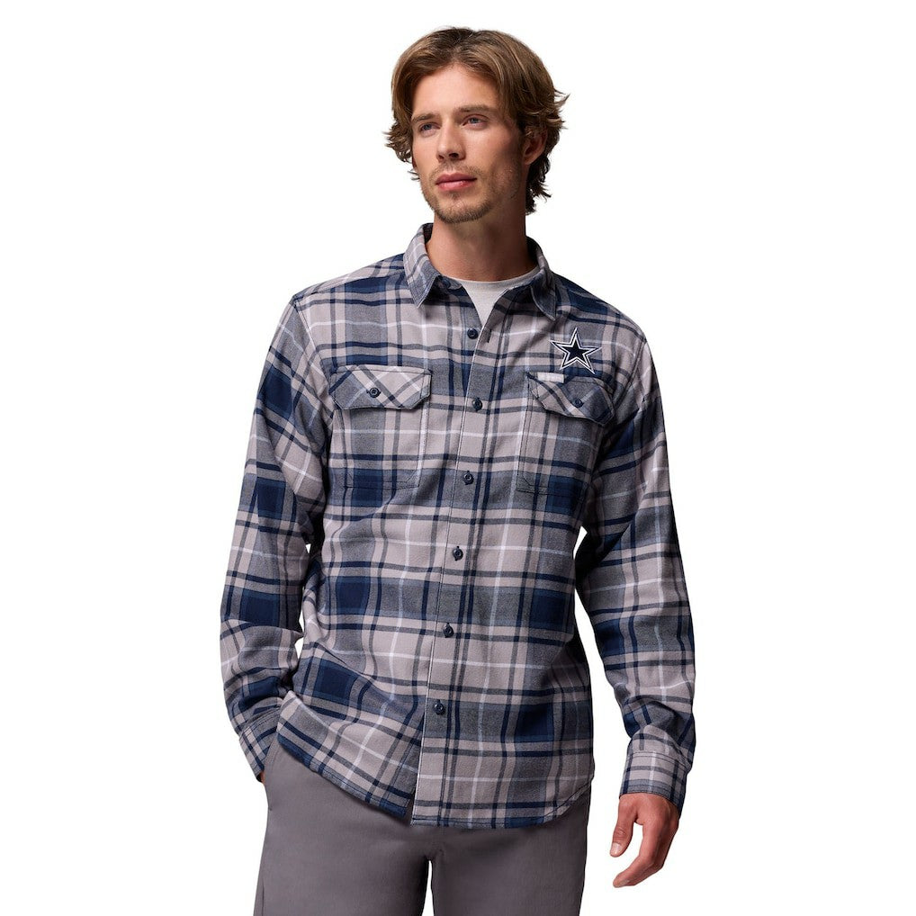 NFL Dallas Cowboys Flare Gun Long-Sleeve Button-Up Flannel Shirt