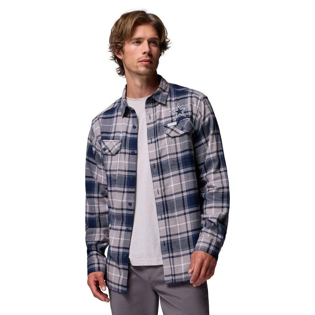 NFL Dallas Cowboys Flare Gun Long-Sleeve Button-Up Flannel Shirt