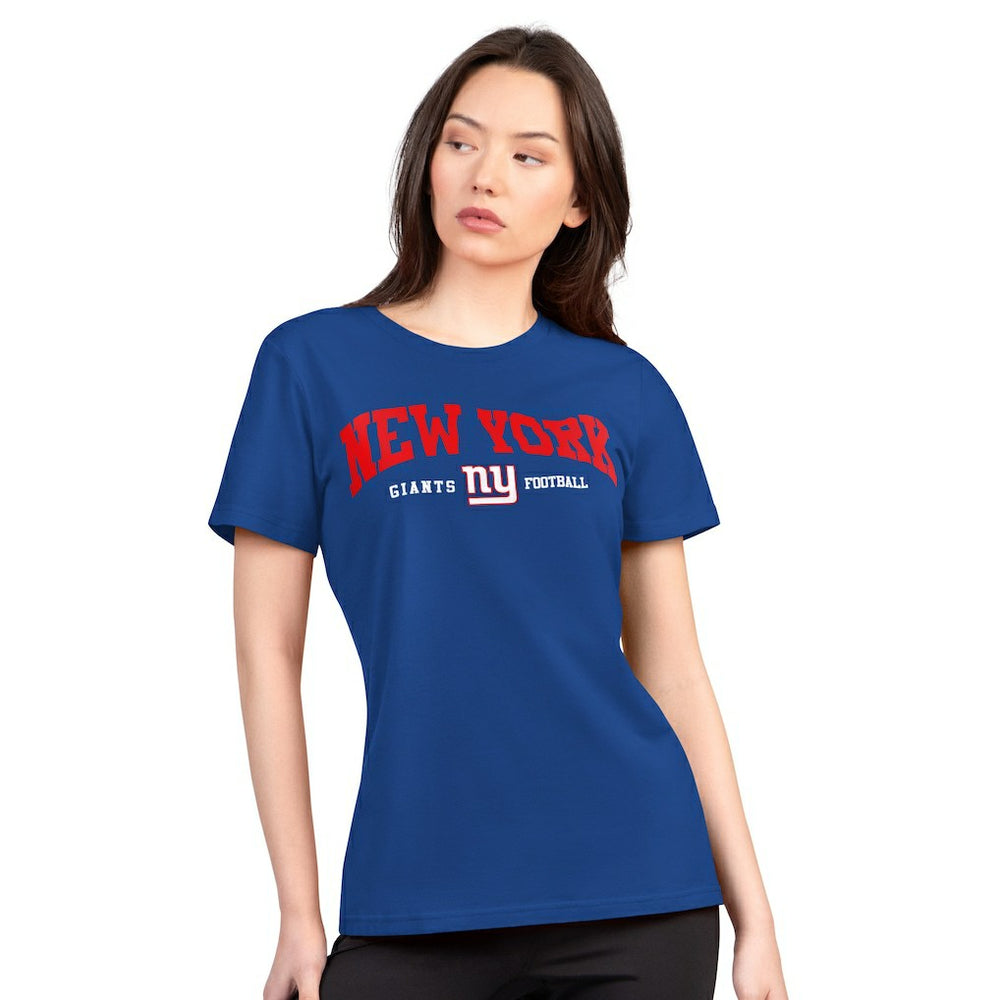 NFL New York Giants G-III 4Her by Carl Banks Women's Super-Slim Lightweight Winning Crew T-Shirt