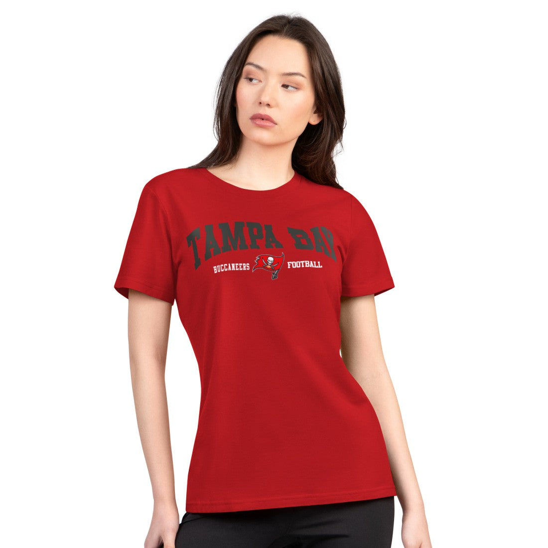NFL Tampa Bay Buccaneers G-III 4Her by Carl Banks Women's Super-Slim Lightweight Winning Crew T-Shirt