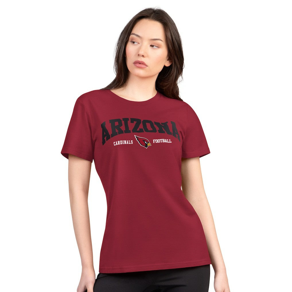 NFL Arizona Cardinals G-III 4Her by Carl Banks Women's Super-Slim Lightweight Winning Crew T-Shirt