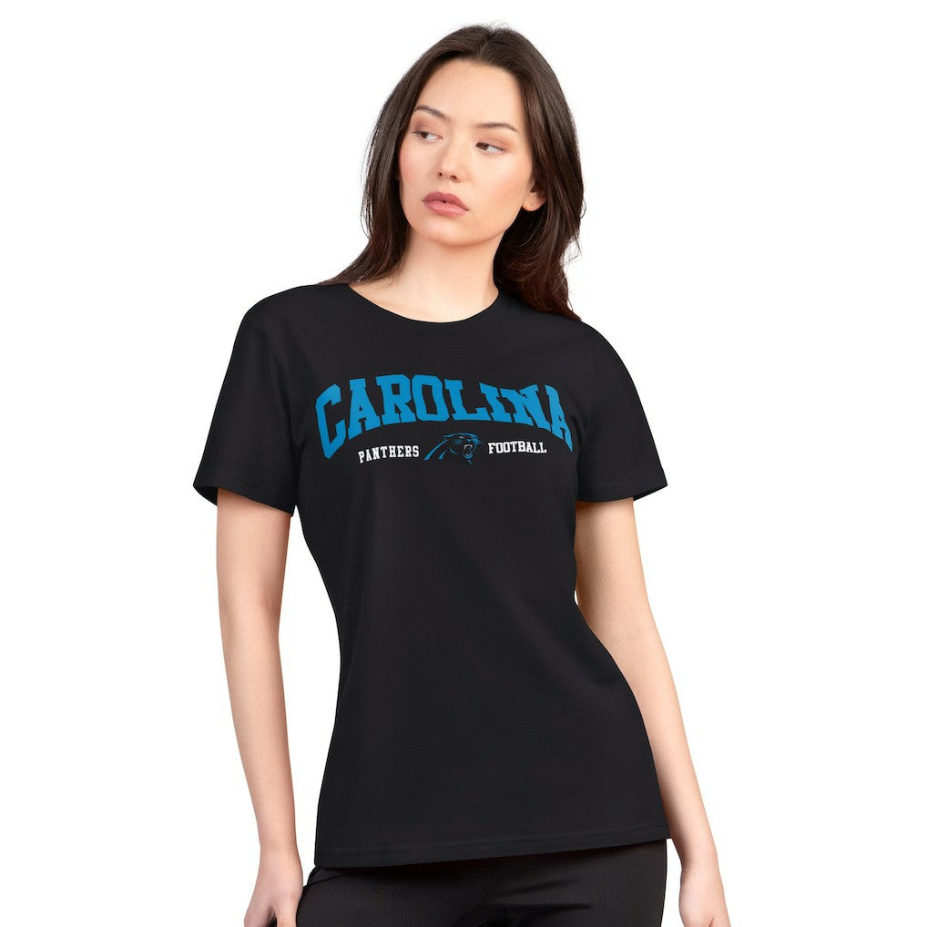 NFL Carolina Panthers G-III 4Her by Carl Banks Women's Super-Slim Lightweight Winning Crew T-Shirt