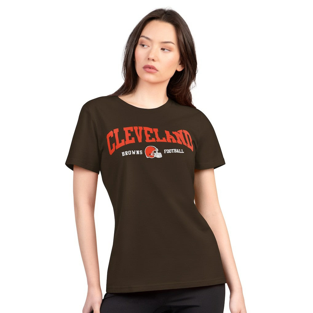 NFL Cleveland Browns G-III 4Her by Carl Banks Women's Super-Slim Lightweight Winning Crew T-Shirt