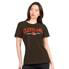 NFL Cleveland Browns G-III 4Her by Carl Banks Women's Super-Slim Lightweight Winning Crew T-Shirt
