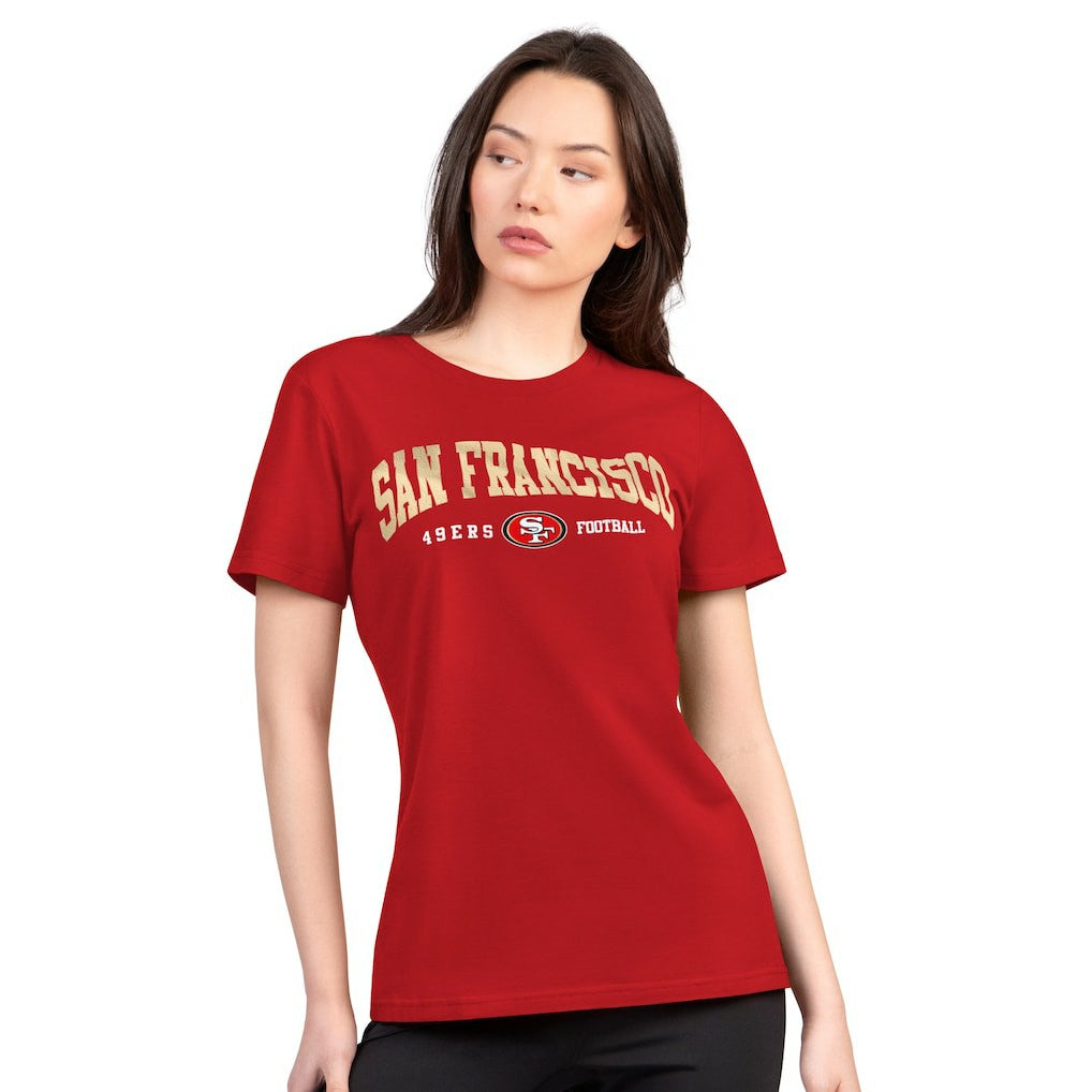 NFL San Francisco 49ers G-III 4Her by Carl Banks Women's Super-Slim Lightweight Winning Crew T-Shirt