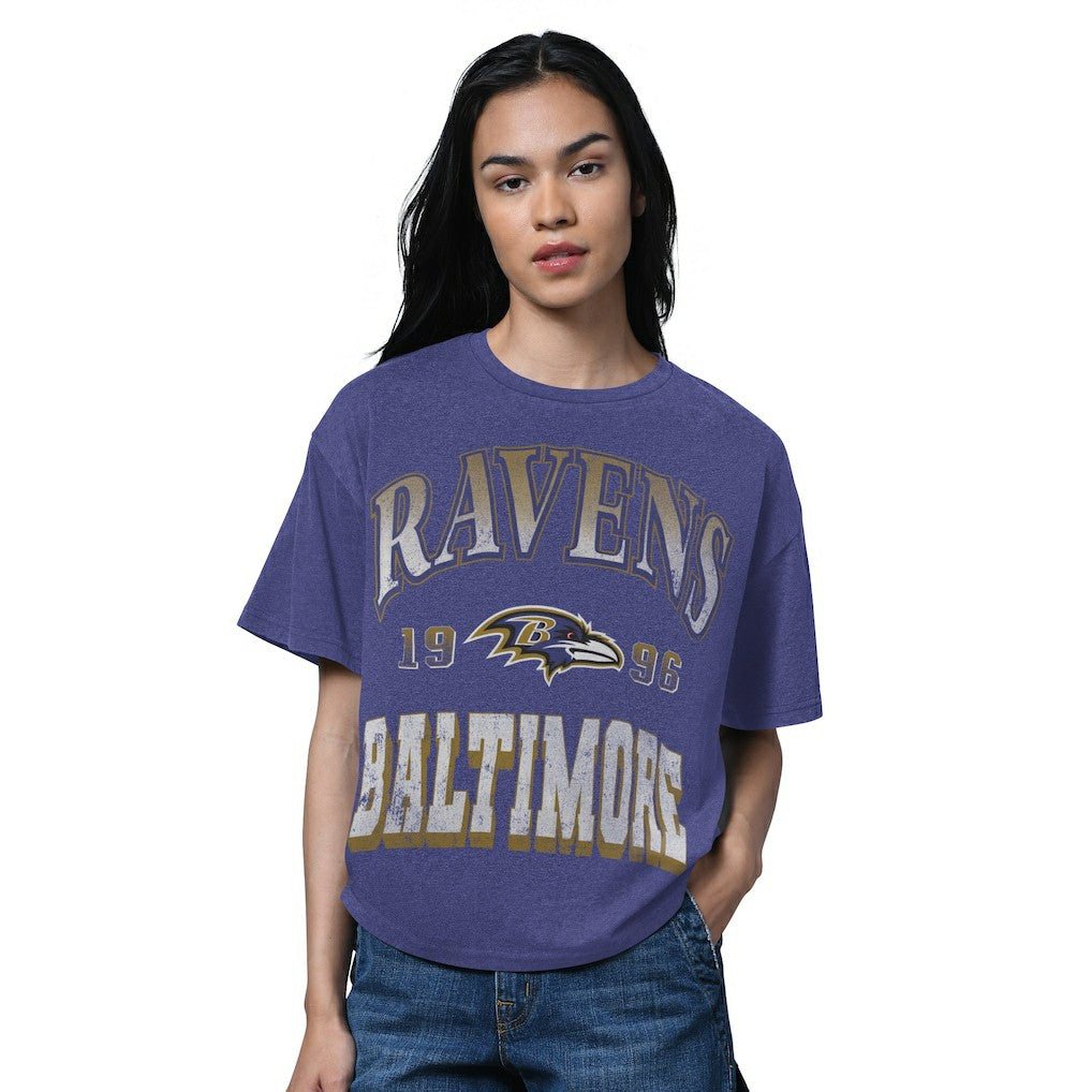 NFL Baltimore Ravens Starter Women's Oversized Hall of Fame T-Shirt