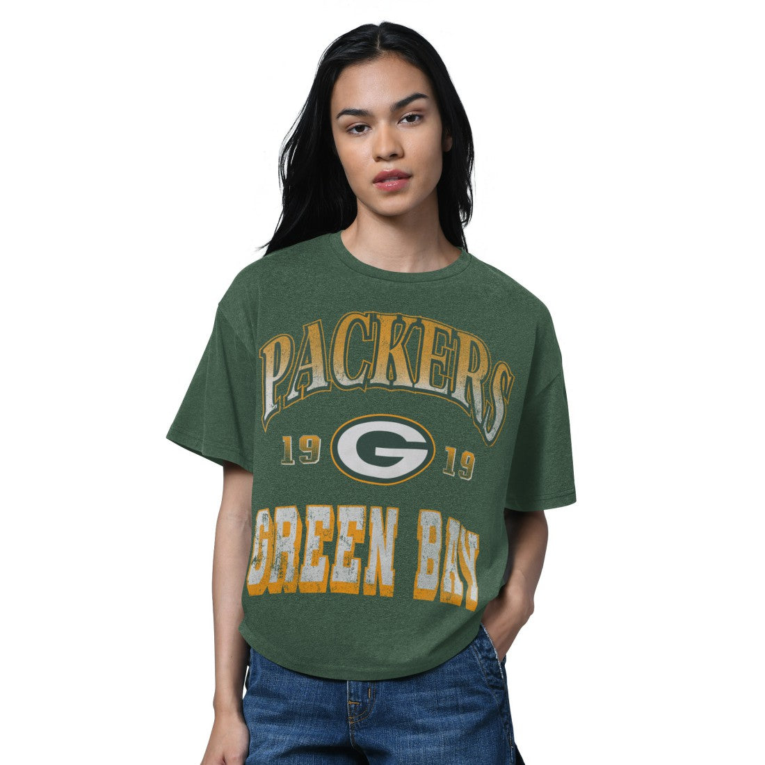 NFL Green Bay Packers Starter Women's Oversized Hall of Fame T-Shirt