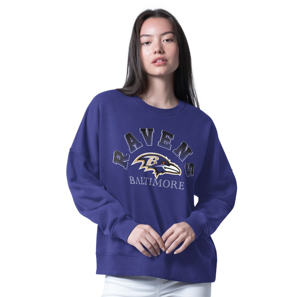 NFL Baltimore Ravens G-III 4Her by Carl Banks Women's Oversized Feud Sweatshirt