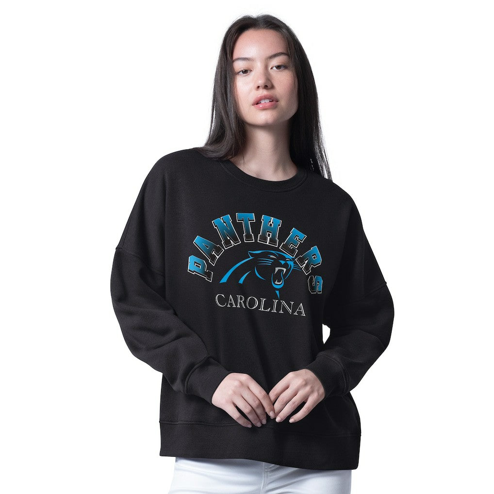 NFL Carolina Panthers G-III 4Her by Carl Banks Women's Oversized Feud Sweatshirt