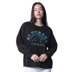 NFL Carolina Panthers G-III 4Her by Carl Banks Women's Oversized Feud Sweatshirt
