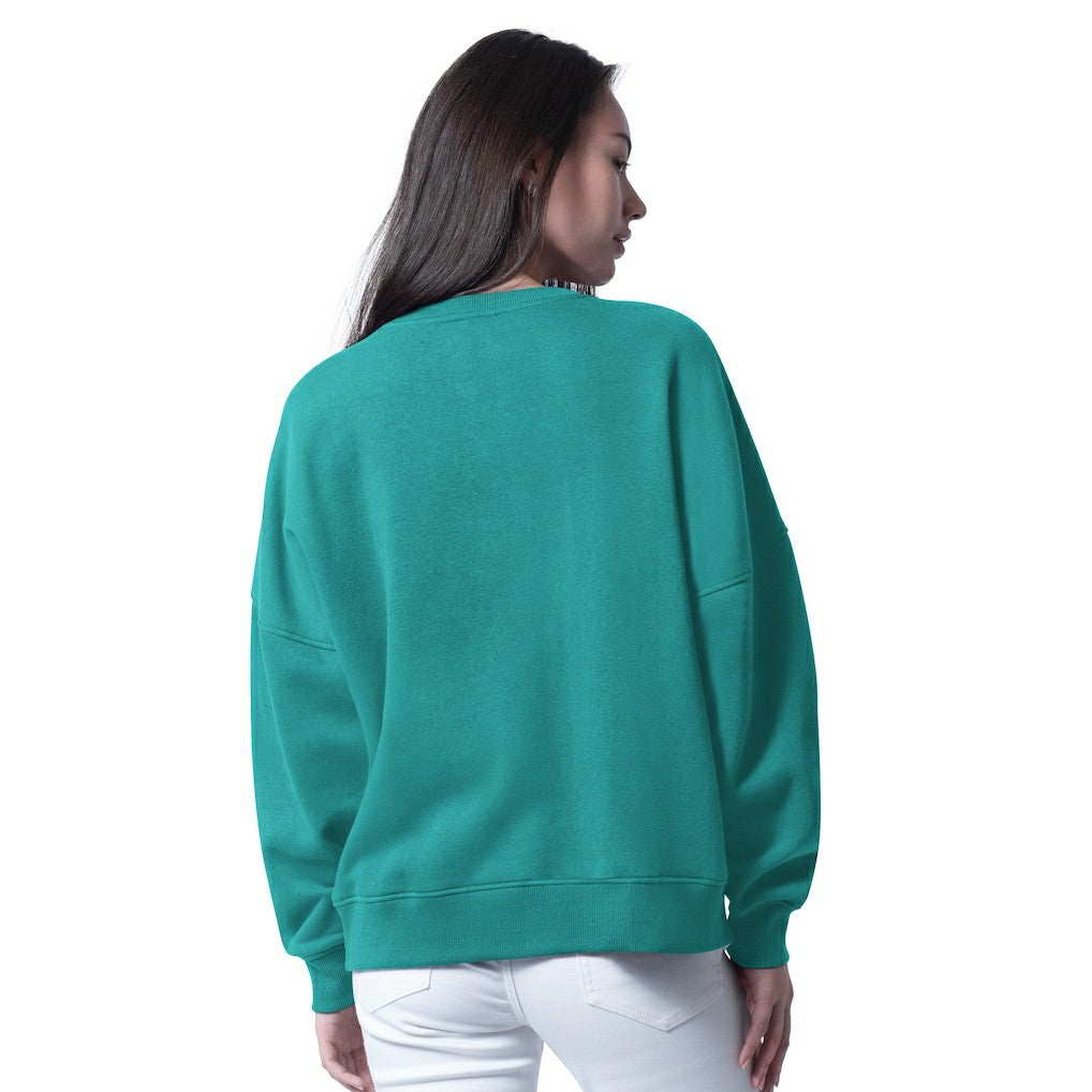 NFL Miami Dolphins G-III 4Her by Carl Banks Women's Oversized Feud Sweatshirt