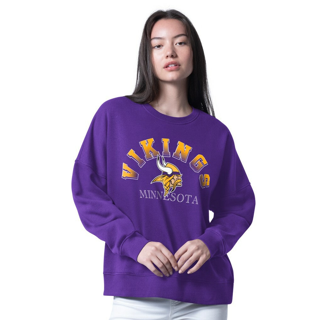 NFL Minnesota Vikings G-III 4Her by Carl Banks Women's Oversized Feud Sweatshirt