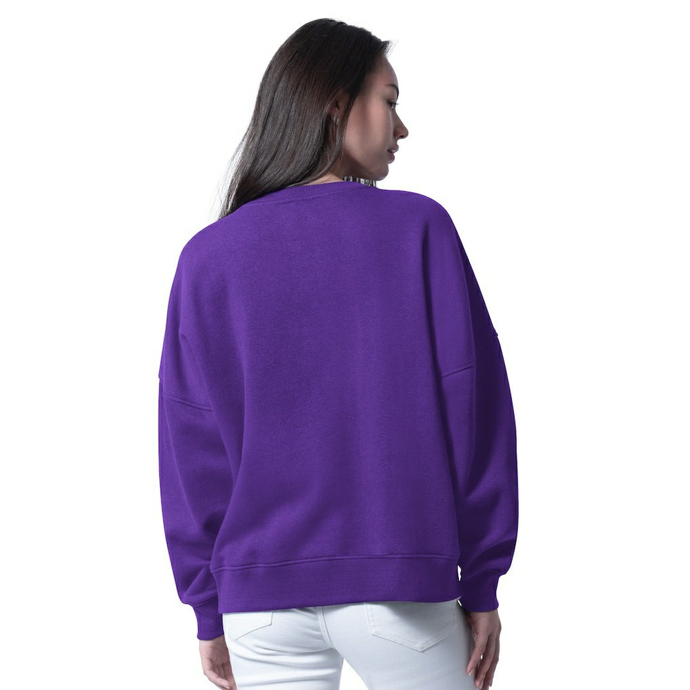 NFL Minnesota Vikings G-III 4Her by Carl Banks Women's Oversized Feud Sweatshirt