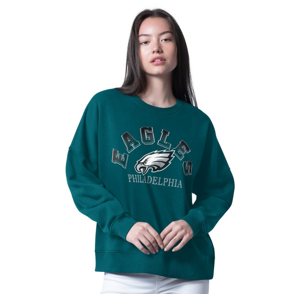 NFL Philadelphia Eagles G-III 4Her by Carl Banks Women's Oversized Feud Sweatshirt