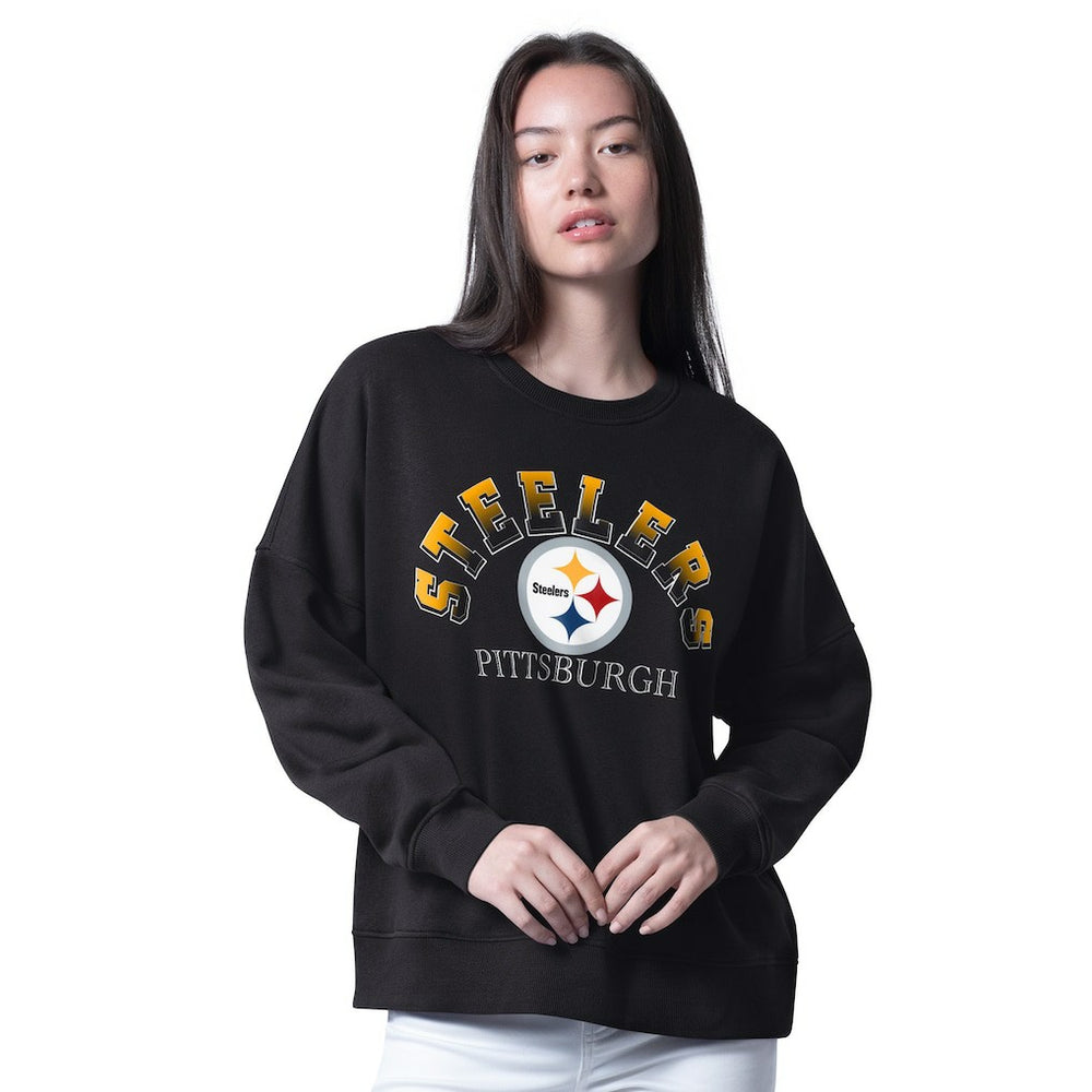 NFL Pittsburgh Steelers G-III 4Her by Carl Banks Women's Oversized Feud Sweatshirt