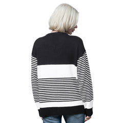NFL Green Bay Packers Starter Women's No Huddle Striped V-Neck Sweater