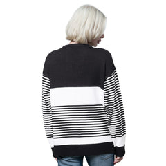 NFL San Francisco 49ers Starter Women's No Huddle Striped V-Neck Sweater