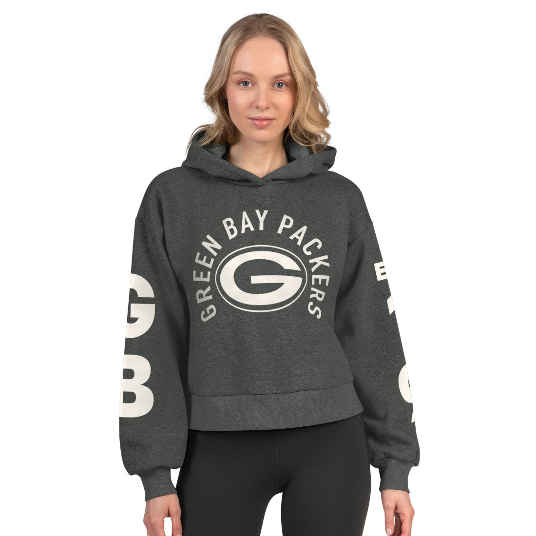 NFL Green Bay Packers Starter Women's Star Player Cropped Fleece Pullover Hoodie