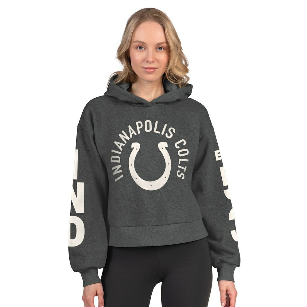 NFL Indianapolis Colts Starter Women's Star Player Cropped Fleece Pullover Hoodie
