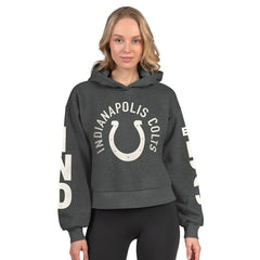 NFL Indianapolis Colts Starter Women's Star Player Cropped Fleece Pullover Hoodie
