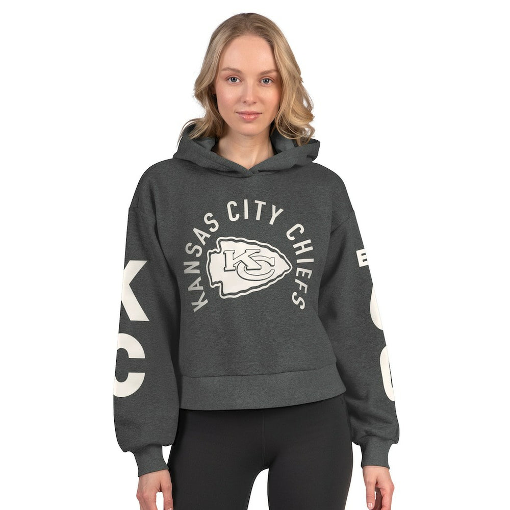 NFL Kansas City Chiefs Starter Women's Star Player Cropped Fleece Pullover Hoodie