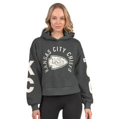 NFL Kansas City Chiefs Starter Women's Star Player Cropped Fleece Pullover Hoodie