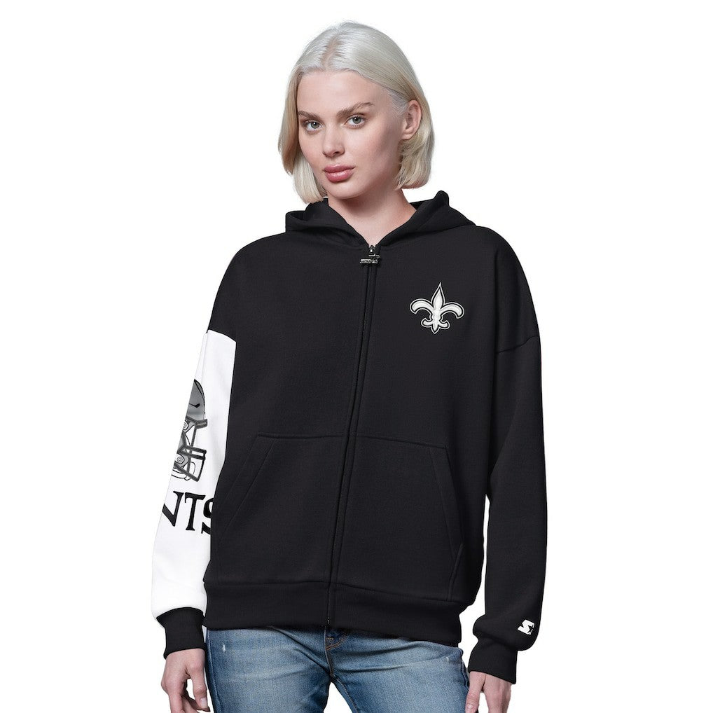 NFL New Orleans Saints Starter Women's 4th Down Full-Zip Hoodie