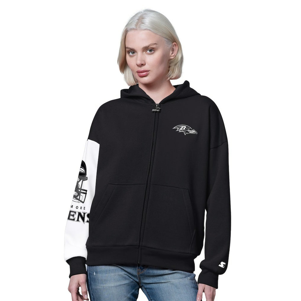 NFL Baltimore Ravens Starter Women's 4th Down Full-Zip Hoodie