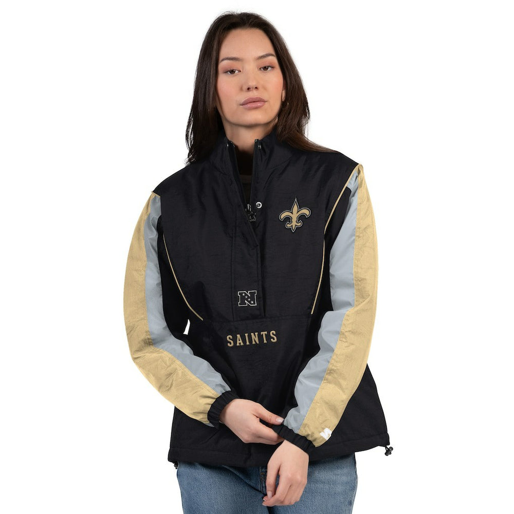 NFL New Orleans Saints Starter Women's Thursday Night Gridiron Half-Zip Jacket