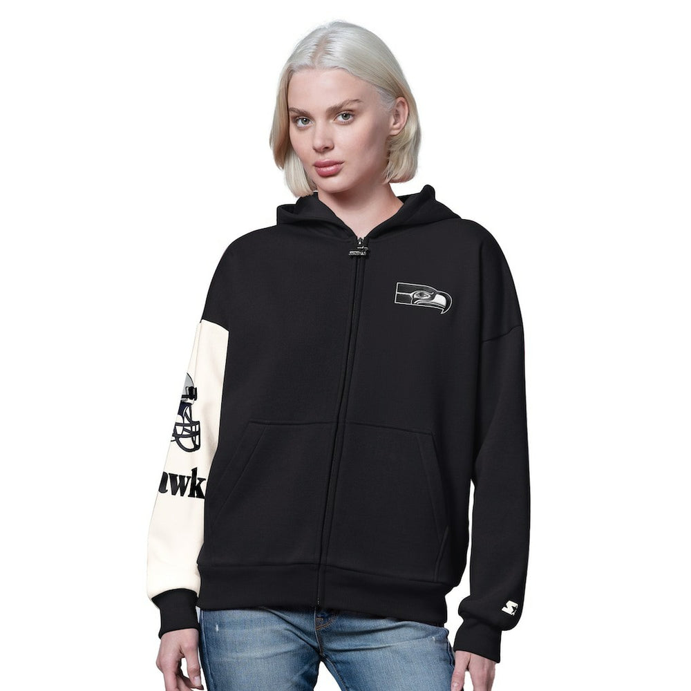 NFL Seattle Seahawks Starter Women's 4th Down Full-Zip Hoodie