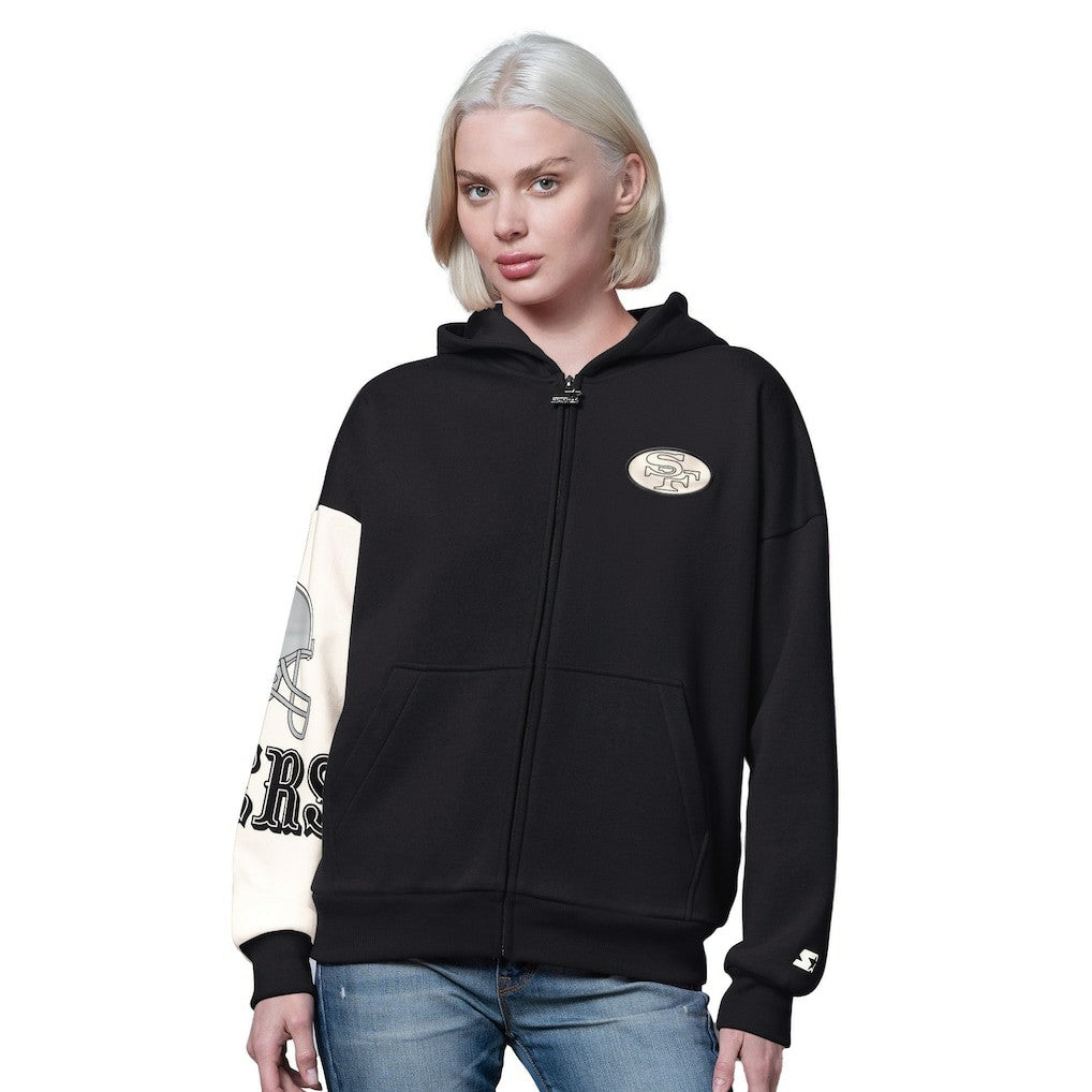 NFL San Francisco 49ers Starter Women's 4th Down Full-Zip Hoodie