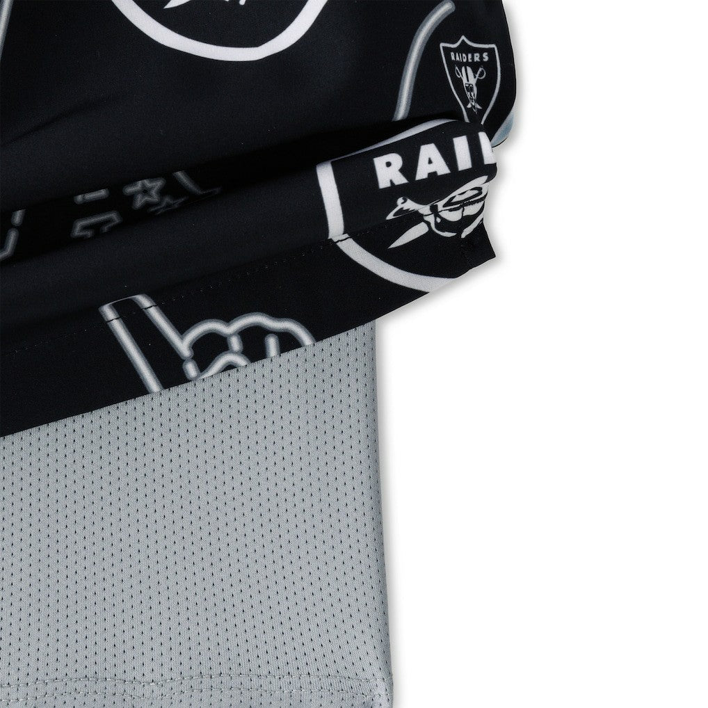 NFL Las Vegas Raiders Chubbies The Neon 5.5" Classic Lined Swim Trunks