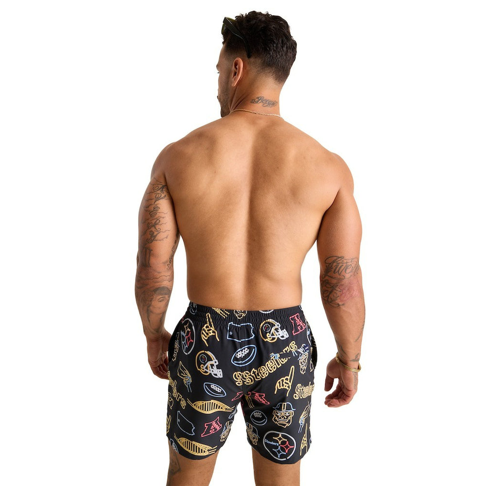 NFL Pittsburgh Steelers Chubbies The Neon 5.5" Classic Lined Swim Trunks