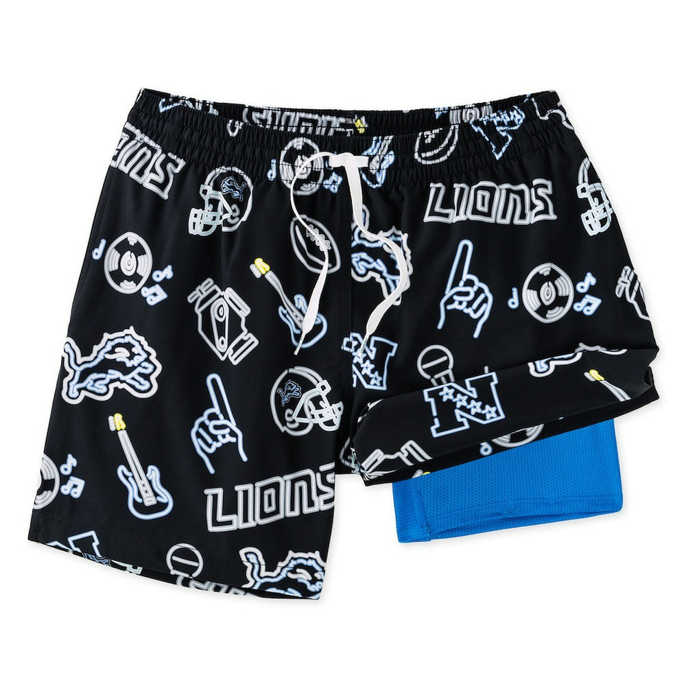NFL Detroit Lions Chubbies The Neon 5.5" Classic Lined Swim Trunks