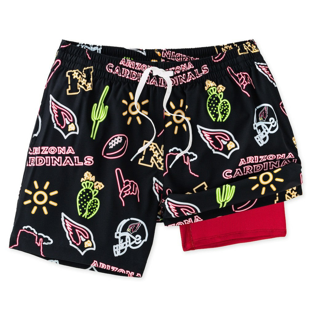 NFL Arizona Cardinals Chubbies The Neon 5.5" Classic Lined Swim Trunks