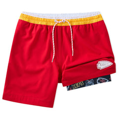NFL Kansas City Chiefs Chubbies 5.5" Classic Lined Swim Trunks