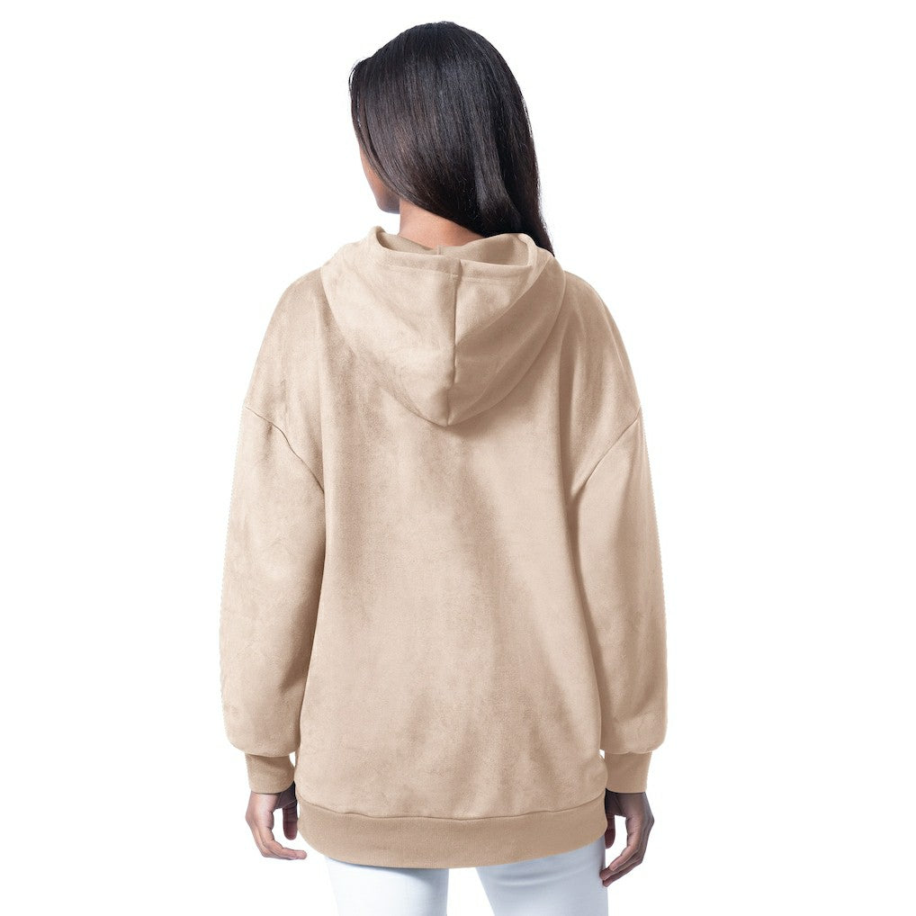 NFL Philadelphia Eagles G-III 4Her by Carl Banks Women's Best Hitter Oversized Tunic Pullover Hoodie
