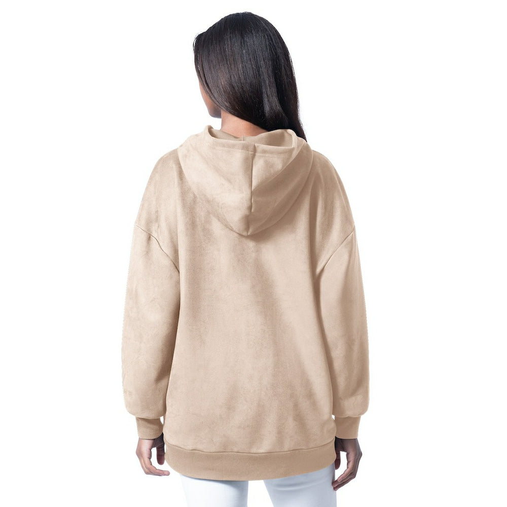 NFL Buffalo Bills G-III 4Her by Carl Banks Women's Best Hitter Oversized Tunic Pullover Hoodie
