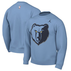 Memphis Grizzlies Jordan Brand Statement Edition Sweatshirt - Light Blue shop