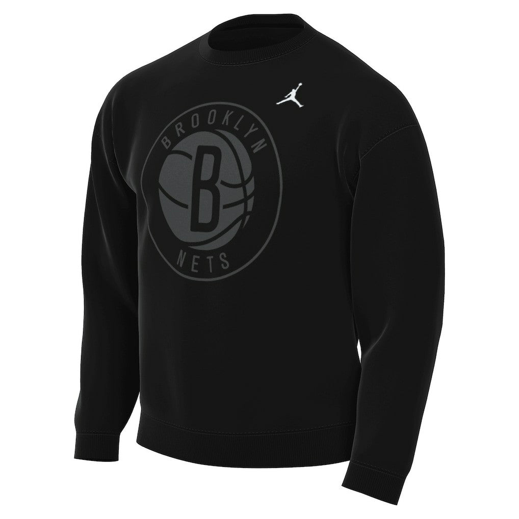 Brooklyn Nets Jordan Brand Statement Edition Sweatshirt - Black shop