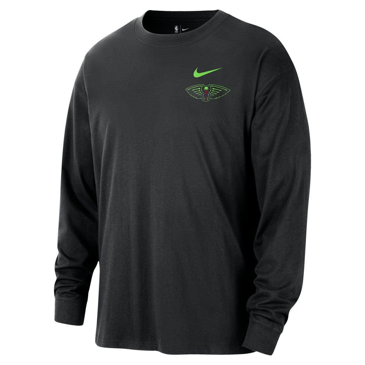 New Orleans Pelicans 2025/26 City Edition Remix Essential Logo Long Sleeve T-Shirt - Black | Nike sale
