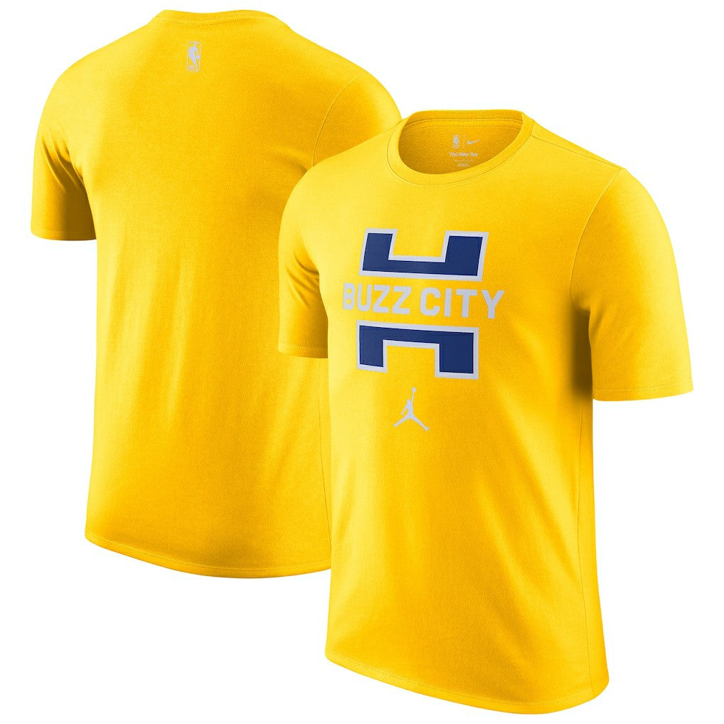 Charlotte Hornets Jordan Brand 2025/26 City Edition Remix Essential Logo T-Shirt - Yellow online