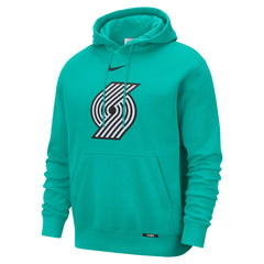 Portland Trail Blazers 2025/26 City Edition Essential Logo Remix Hoodie - Green | Nike outlet